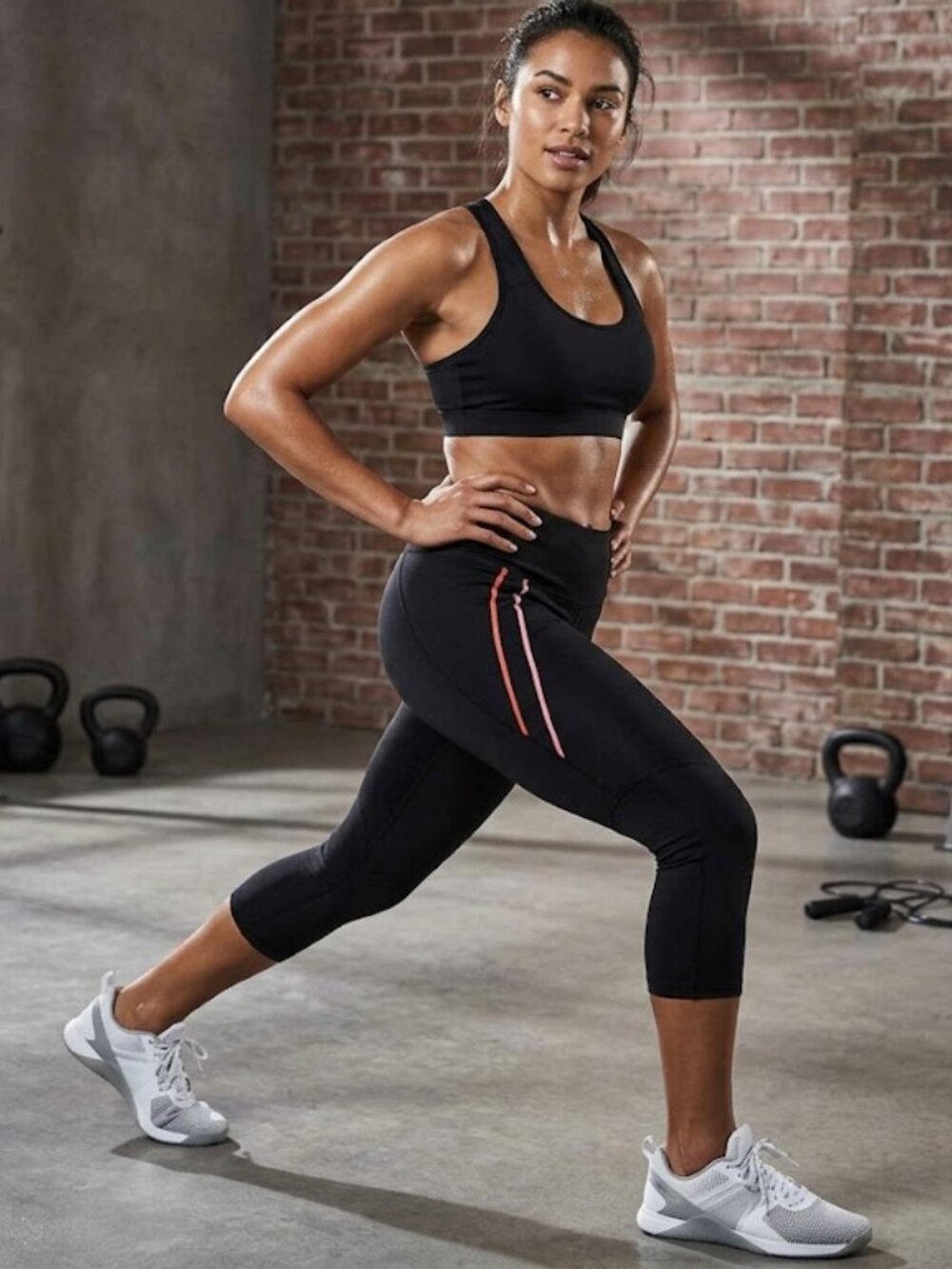 Forever 21 Capri Workout Sport Leggings Black XS